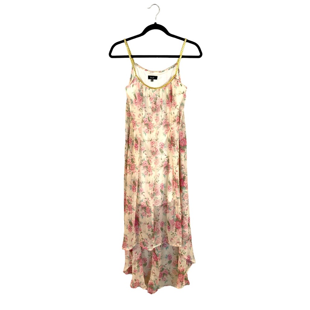 Flowery Sun Dress - Small - Floral/Gold